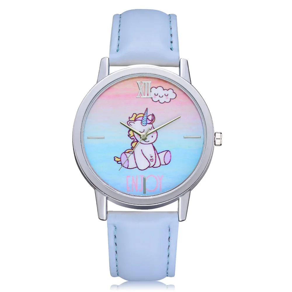 2018 new Fashion Cute Unicorn Animal Kids Girls Leather Band Analog Alloy Quartz Watch Watch Women Luxury 100pcs/lot
2018 new Fashion Cute Unicorn Animal Kids Girls Leather Band Analog Alloy Quartz Watch Watch Women Luxury 100pcs/lot