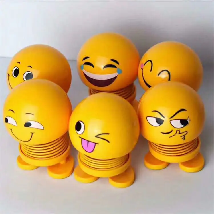 moji Smile Funny Shaking Head Doll Toy Plastic Cartoon Funny Spring Model Ornaments car interior decoration
moji Smile Funny Shaking Head Doll Toy Plastic Cartoon Funny Spring Model Ornaments car interior decoration