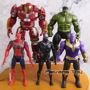 Marvel Avengers Infinity War Hulkbuster Hulk Thanos Black Panther Spiderman PVC Action Figures Kids Toys Gifts 5pcs/set
Marvel Avengers Infinity War Hulkbuster Hulk Thanos Black Panther Spiderman PVC Action Figures Kids Toys Gifts 5pcs/set