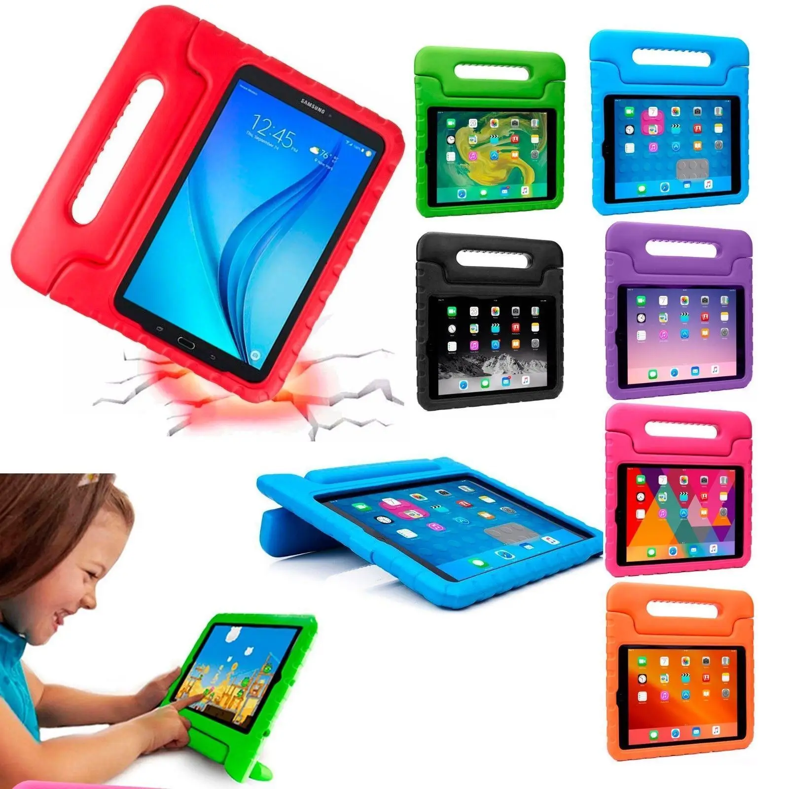 Kids Shockproof Tablet Case Cover EVA Foam Stand For Apple iPad Pro 12.9" 2015/2017
Kids Shockproof Tablet Case Cover EVA Foam Stand For Apple iPad Pro 12.9" 2015/2017