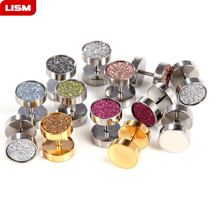 Unisex Barbell Titanium Steel Men Women Earrings Punk Anti allergy Piercing Ear Stud Earrings Jewelry
Unisex Barbell Titanium Steel Men Women Earrings Punk Anti allergy Piercing Ear Stud Earrings Jewelry
