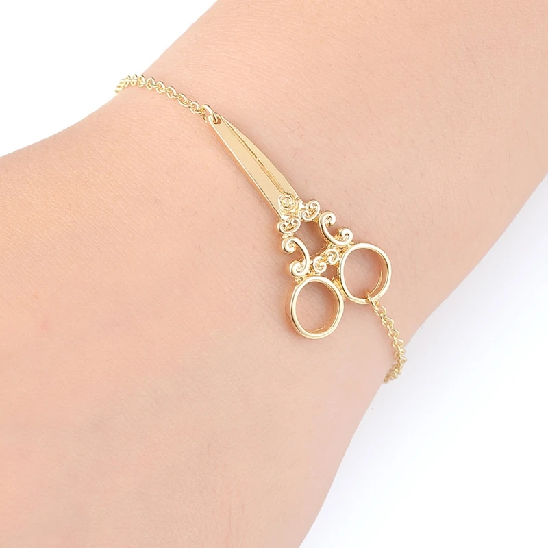 yiustar Fashion Gold Bracelets Scissors Link Long Chain Bracelets for Women Simple Scissors Cuff bracelet female
yiustar Fashion Gold Bracelets Scissors Link Long Chain Bracelets for Women Simple Scissors Cuff bracelet female