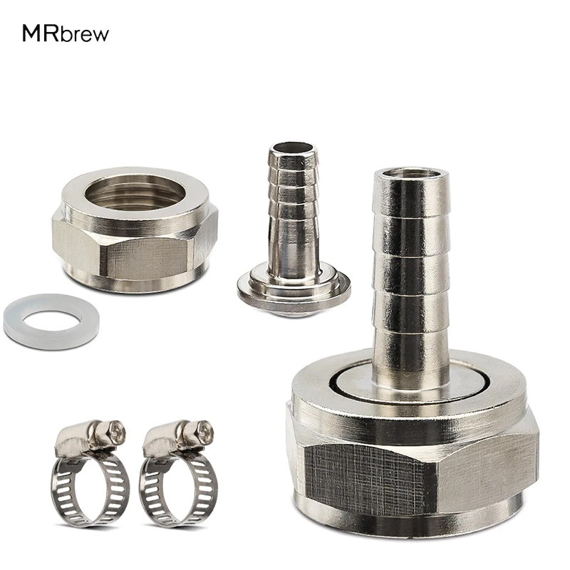Connector Kit for Beer Lines,5/16" Straight Barb tail Use with G5/8 Hex Nut For Keg Coupler Beer Faucet
Connector Kit for Beer Lines,5/16" Straight Barb tail Use with G5/8 Hex Nut For Keg Coupler Beer Faucet