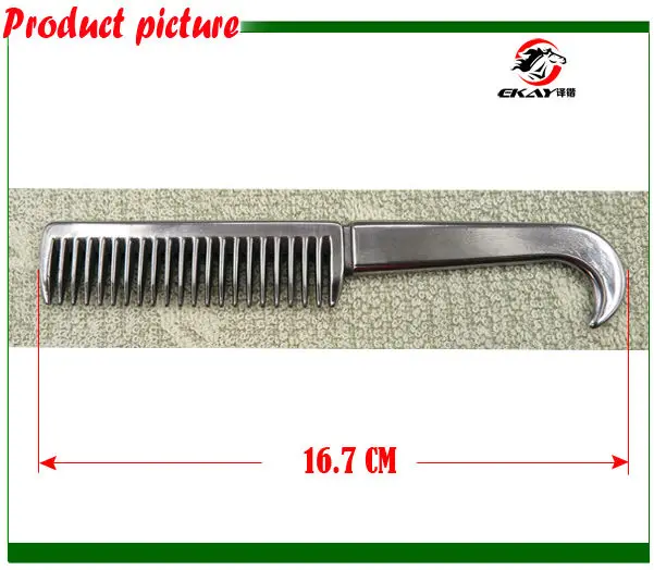 Free shipping Aluminum horse comb ,hand polished horse grooming product.(CB9052)
Free shipping Aluminum horse comb ,hand polished horse grooming product.(CB9052)