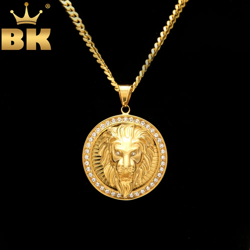 Mens Hip Hop Jewelry Iced Out Gold Color Fashion Bling Bling Lion Head Pendant Men Necklace Gold Color For Gift/present
Mens Hip Hop Jewelry Iced Out Gold Color Fashion Bling Bling Lion Head Pendant Men Necklace Gold Color For Gift/present