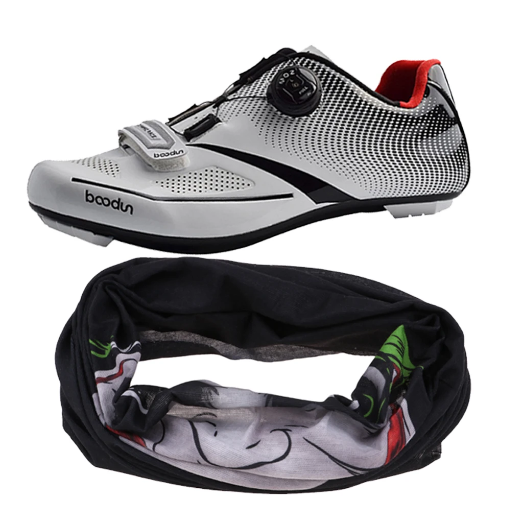

Women Men Road Cycling Shoes Biking Spin Indoor Cycling Compatible SPD /SPD SL Cleats Shoe with Breathable Sun Block Face Mask