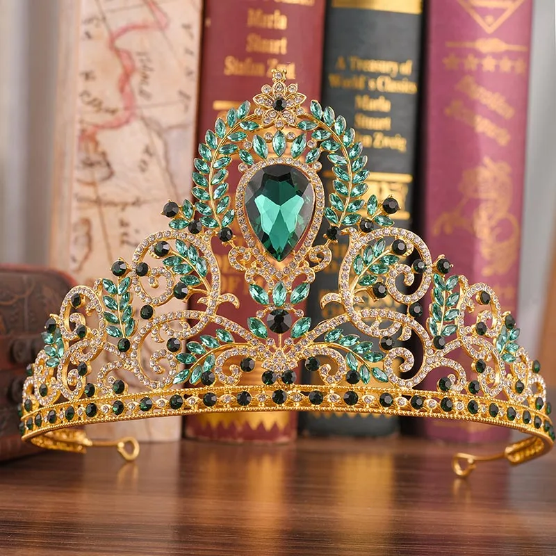 Exquisite European Luxury Retro Glitter Large Drop Shape Crown Bride Zircon Alloy Tiaras Wedding Hair Accessories Hair Jewelry
Exquisite European Luxury Retro Glitter Large Drop Shape Crown Bride Zircon Alloy Tiaras Wedding Hair Accessories Hair Jewelry