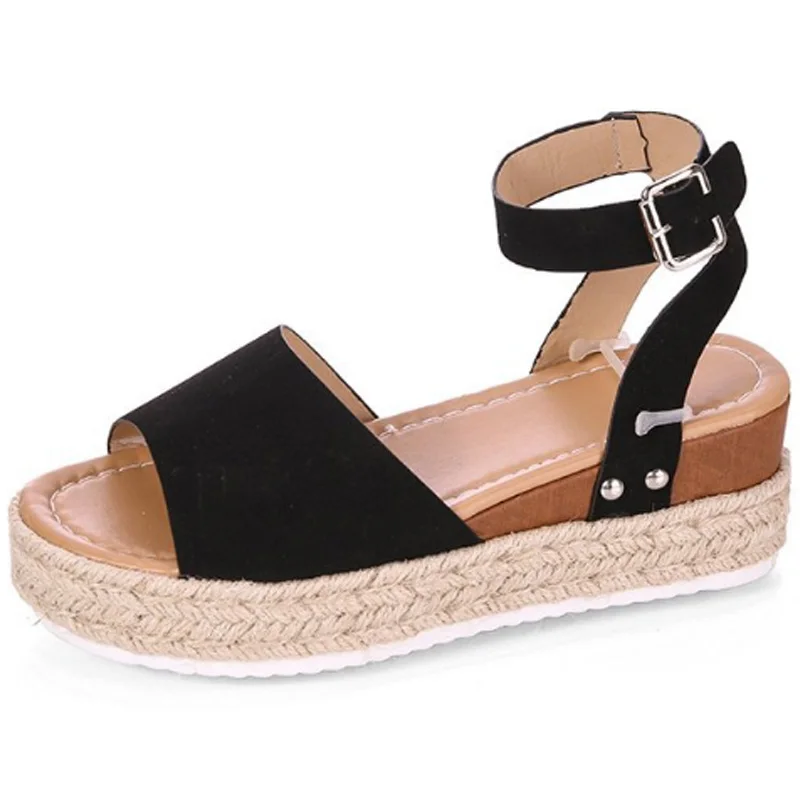 AUAU-Europe And The United States Rope Flat With Light Bottom Fish Mouth Sandals Women Rubber Soles Wedge With Buckles With Op
AUAU-Europe And The United States Rope Flat With Light Bottom Fish Mouth Sandals Women Rubber Soles Wedge With Buckles With Op