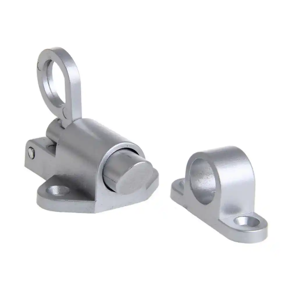 Perno de la puerta Seguridad de la puerta de la ventana Anillo de tracci/ón Resorte rebote Perno de la puerta Cerradura de aluminio