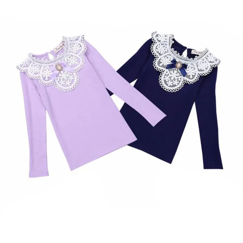 2019 Girls Blouses Spring Winter Shirts Fashion Warm Solid Long Sleeve Lace Flower Blouses Children Girls Cotton Clothes
2019 Girls Blouses Spring Winter Shirts Fashion Warm Solid Long Sleeve Lace Flower Blouses Children Girls Cotton Clothes