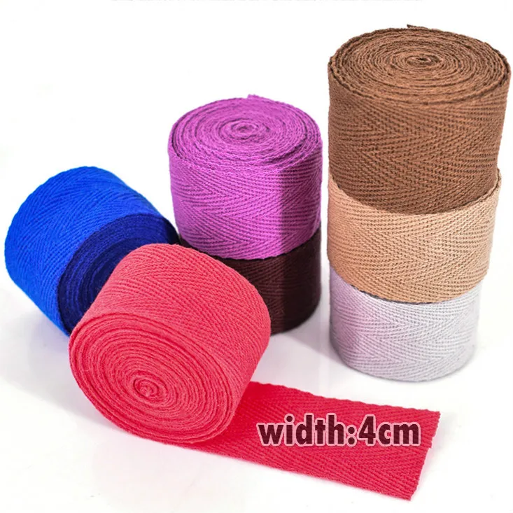 

Facotry Price Herringbone/Twill Cotton Tape/Cotton Webbing/Bias Binding Tape For DIY Bag,Craft Projects Width 40mm 10M/lot