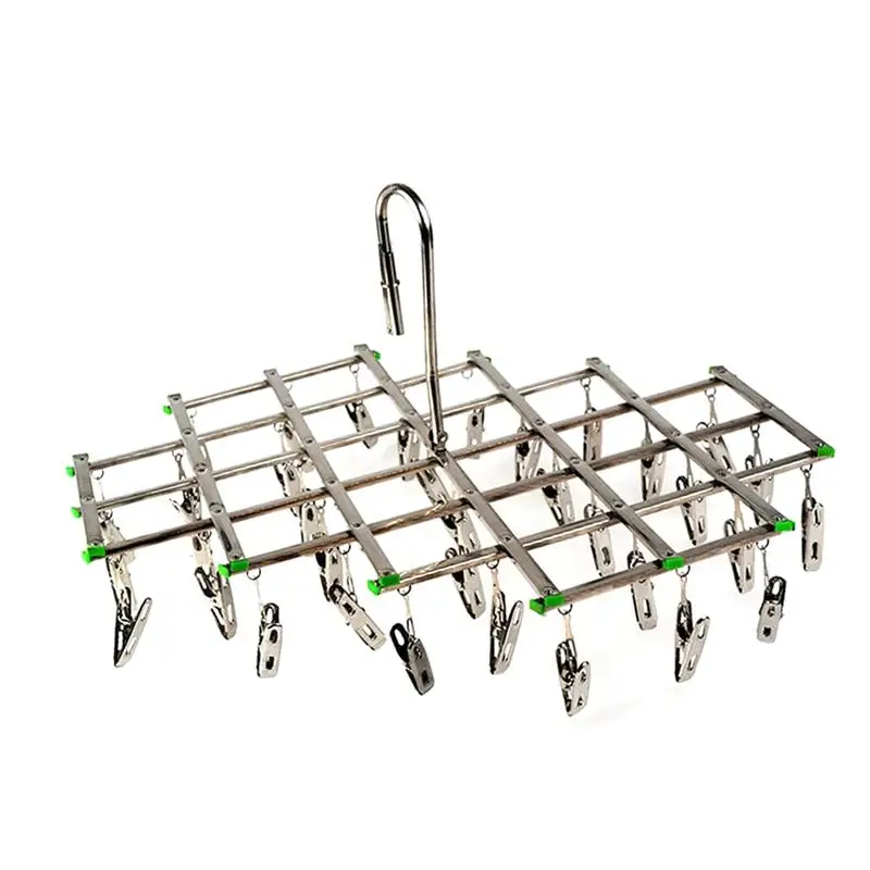 Stainless Steel 35 Clips Drying Rack Folding Laundry Hanger for Drying Clothing Towels Diaper Underwear Socks
Stainless Steel 35 Clips Drying Rack Folding Laundry Hanger for Drying Clothing Towels Diaper Underwear Socks