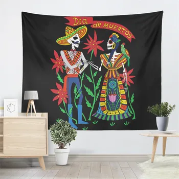 Boho Tribal Couples Skeleton Tapestry Flowers Print Wall Hanging Colorful Feather Skull Printed Wall Carpet Thin Blanket D25
Boho Tribal Couples Skeleton Tapestry Flowers Print Wall Hanging Colorful Feather Skull Printed Wall Carpet Thin Blanket D25