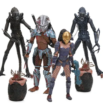 2pcs/set 5-21cm Alien vs Predator Machiko Noguchi Hornhead Predator PVC Action Figure Collectible Model Doll NECA Toys Alien Egg
2pcs/set 5-21cm Alien vs Predator Machiko Noguchi Hornhead Predator PVC Action Figure Collectible Model Doll NECA Toys Alien Egg