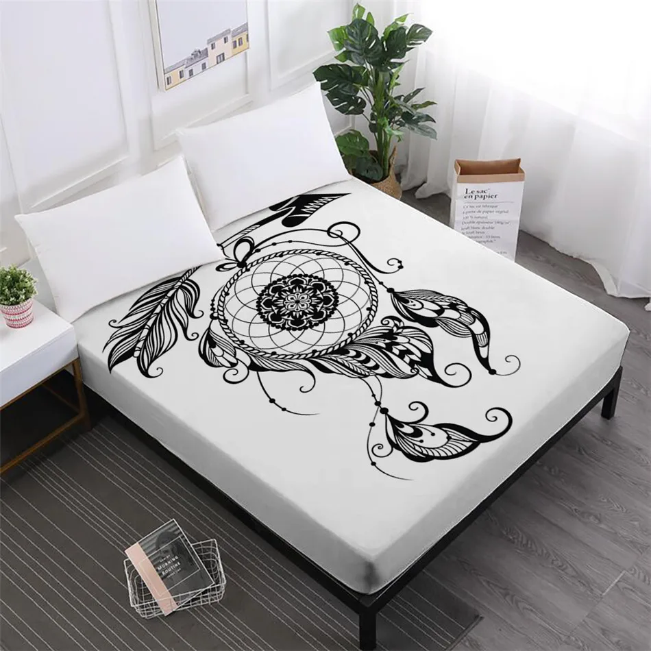 Dreamcatcher Series Bed Sheets Bohemia Series Mandala Elephant Print Fitted Sheet 100% Polyester Mattress Cover Elastic Band D25
Dreamcatcher Series Bed Sheets Bohemia Series Mandala Elephant Print Fitted Sheet 100% Polyester Mattress Cover Elastic Band D25