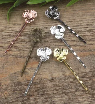 16*2mm Vintage Filigree Flower Bobby Hairpins Blanks Findings Cabochons Bases DIY Women's Bride Hair Clips Making Multi-color
16*2mm Vintage Filigree Flower Bobby Hairpins Blanks Findings Cabochons Bases DIY Women's Bride Hair Clips Making Multi-color
