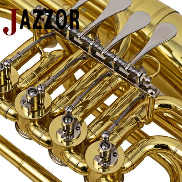 JAZZOR JBEP 1110 Профессиональный Euphonium B плоский золотой лак четыре плоских keysBrass