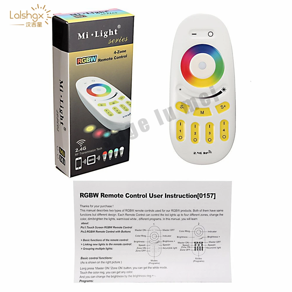 Mi light 2.4G RGBW/RGB remote control for Bulb&led strip tape lamp Wireless RF Controller Touch screen controller
Mi light 2.4G RGBW/RGB remote control for Bulb&led strip tape lamp Wireless RF Controller Touch screen controller