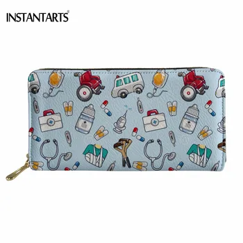 INSTANTARTS Cute Cartoon Nursing 3D Printing Woman's Long PU Leather Wallet Brand Design Female Large Purse Credit Card Holder
INSTANTARTS Cute Cartoon Nursing 3D Printing Woman's Long PU Leather Wallet Brand Design Female Large Purse Credit Card Holder