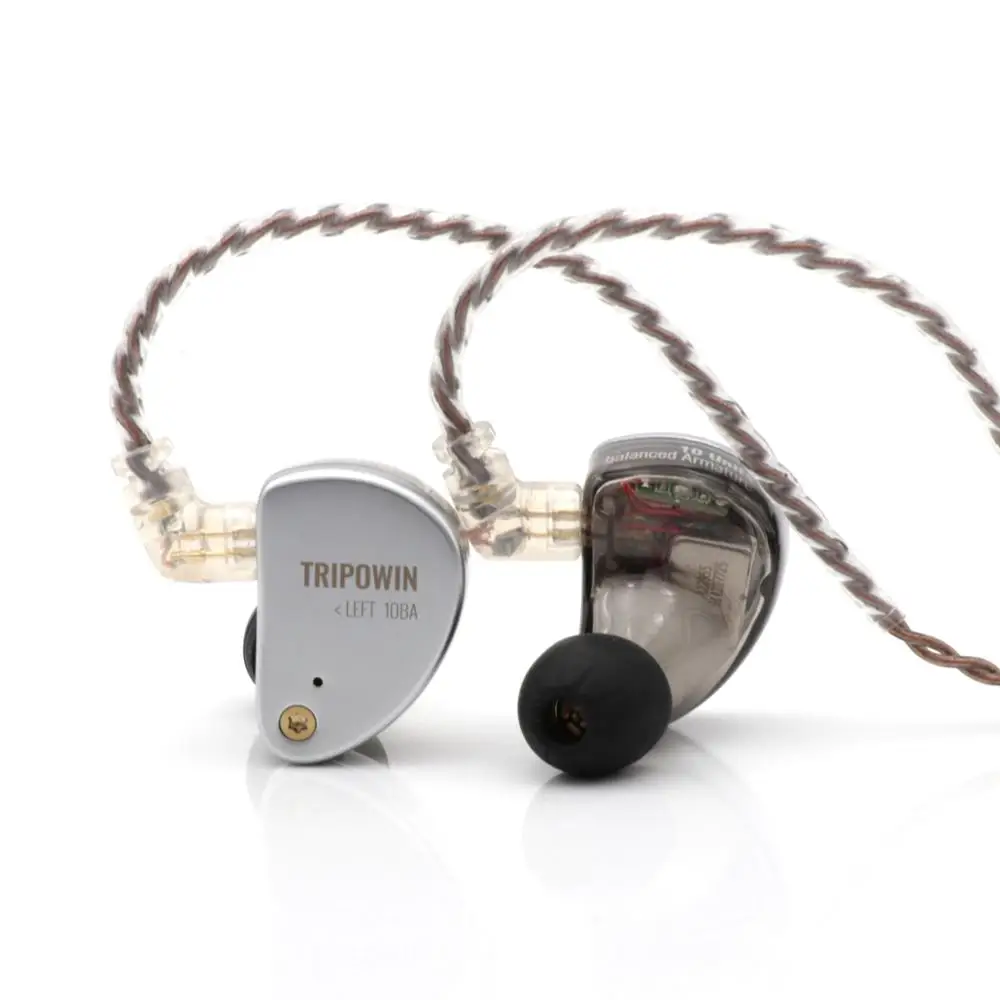 Tripowin TP10 5BA Balanced Armatures in-Ear Earphones with Resin Cavity Aluminum Alloy Faceplate, 0.75mm 2PIN Cable
Tripowin TP10 5BA Balanced Armatures in-Ear Earphones with Resin Cavity Aluminum Alloy Faceplate, 0.75mm 2PIN Cable