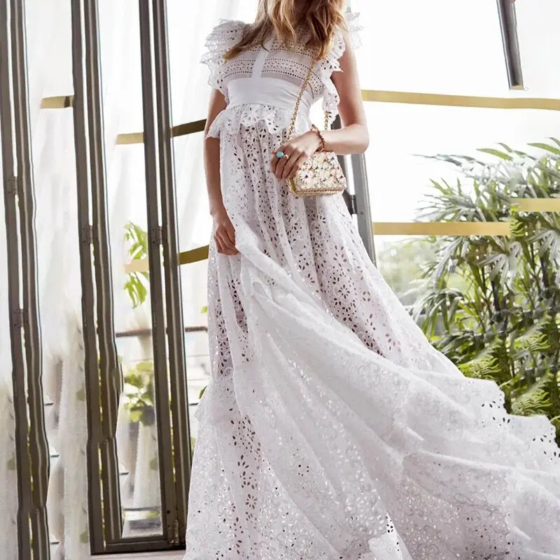 Elegant White Dress High Quality Hollow Out Celebrity Sexy Night CLub Fashion Homecoming Party Dress Summer Long Dress
Elegant White Dress High Quality Hollow Out Celebrity Sexy Night CLub Fashion Homecoming Party Dress Summer Long Dress