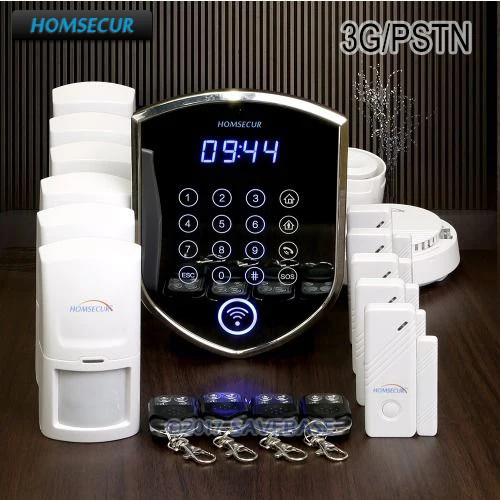 HOMSECUR Wireless WCDMA-3G/Landline Home Security Alarm System With Touch Keypad
HOMSECUR Wireless WCDMA-3G/Landline Home Security Alarm System With Touch Keypad