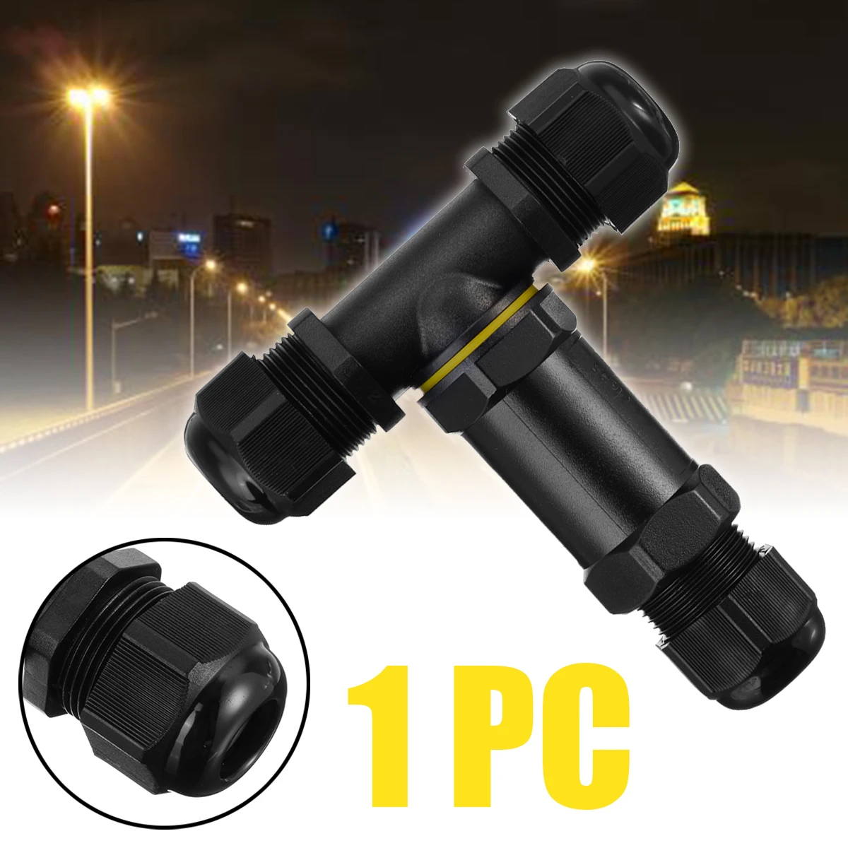 3 Way IP68 Waterproof Cable Connector Splitter Electrical Outdoor Power Lighting 2 Pin 3 Pin T Shape Connection
3 Way IP68 Waterproof Cable Connector Splitter Electrical Outdoor Power Lighting 2 Pin 3 Pin T Shape Connection