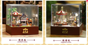 NEW Carousel happy garden Miniature Dollhouse Furniture DIY Dollhouse Kit Toy for Kid's Gift,Happy style gift box packing
NEW Carousel happy garden Miniature Dollhouse Furniture DIY Dollhouse Kit Toy for Kid's Gift,Happy style gift box packing
