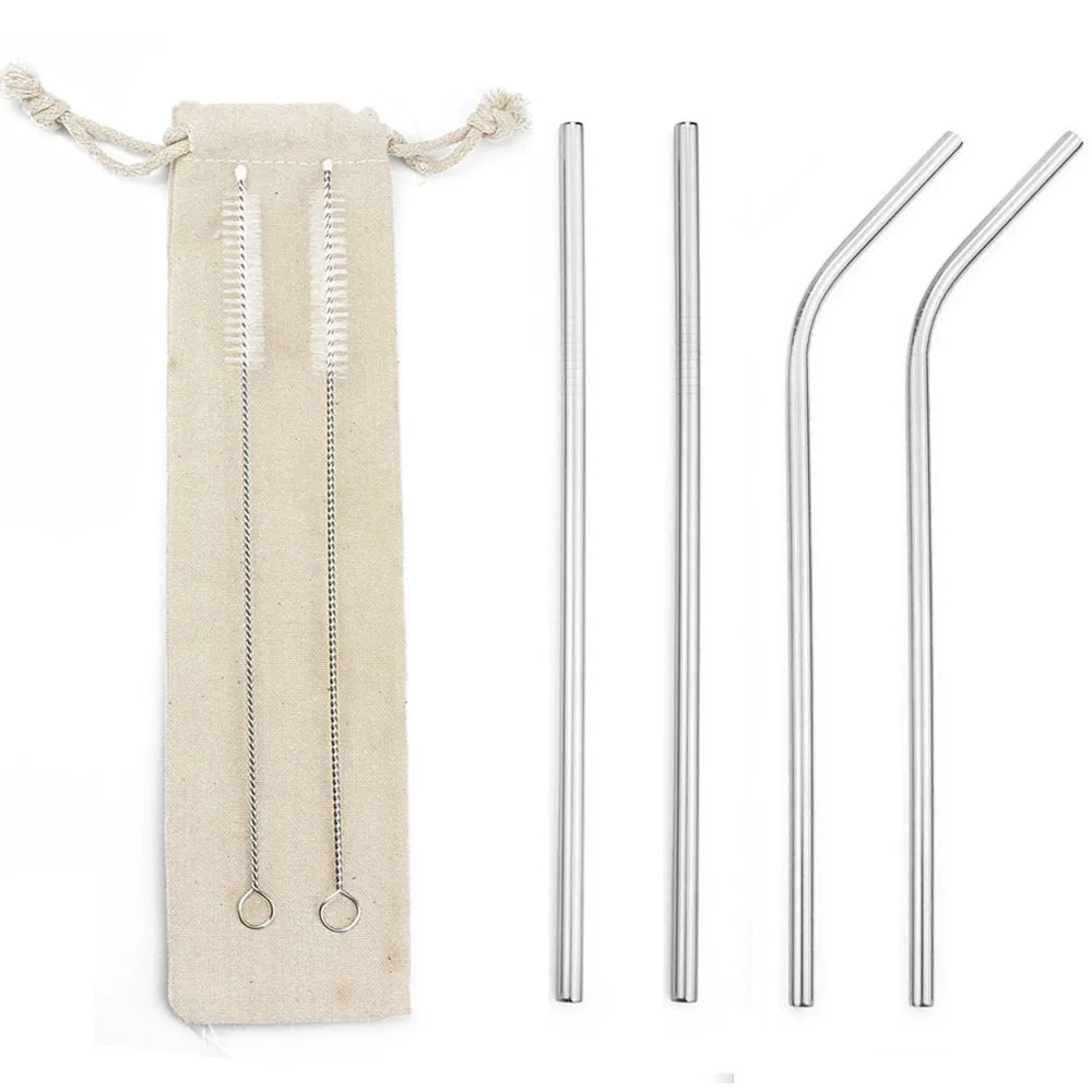 Reusable Metal Drinking Straws Food Grade 304 Stainless Steel Bent Straight Silver Drinks Straw Bar Party Wholesale with Pouch
Reusable Metal Drinking Straws Food Grade 304 Stainless Steel Bent Straight Silver Drinks Straw Bar Party Wholesale with Pouch