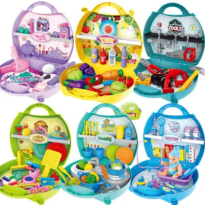 11 Styles suitcase Kitchen Toys Set BBQ ICE-CREAM Children Pretend Play Tool Box Pack Kids Doctor Toy Make Up Toy Set
11 Styles suitcase Kitchen Toys Set BBQ ICE-CREAM Children Pretend Play Tool Box Pack Kids Doctor Toy Make Up Toy Set