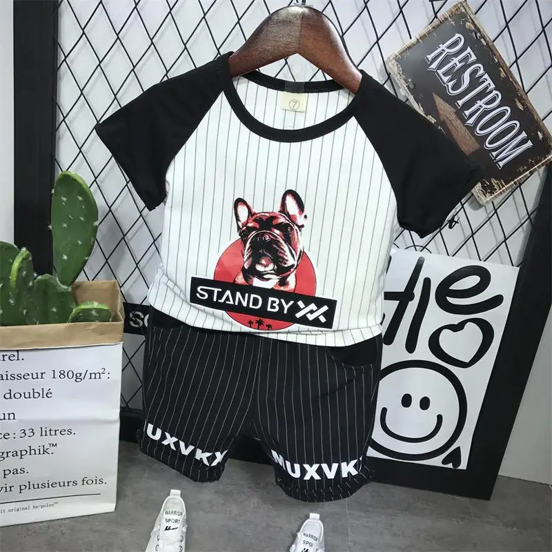 Children's Clothing Sets Summer baby Boy's 2piece suit set cartoon tracksuits short-sleeved T shirt + shorts boys sets
Children's Clothing Sets Summer baby Boy's 2piece suit set cartoon tracksuits short-sleeved T shirt + shorts boys sets