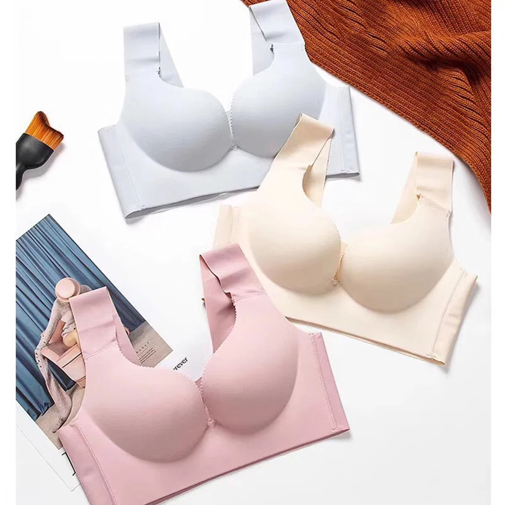 Seamless Daily Sexy Soft Breathable Comfortable Women Bra Nylon Wireless Push Up Solid Sleep No Buckle Sportswear
Seamless Daily Sexy Soft Breathable Comfortable Women Bra Nylon Wireless Push Up Solid Sleep No Buckle Sportswear