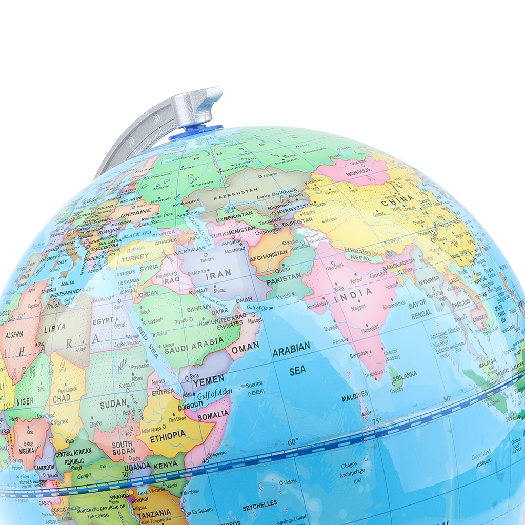 20cm Wooden Base ABS Geographical World Map Earth Ocean Globe Home/Decor Decor Supplies Educational Toy