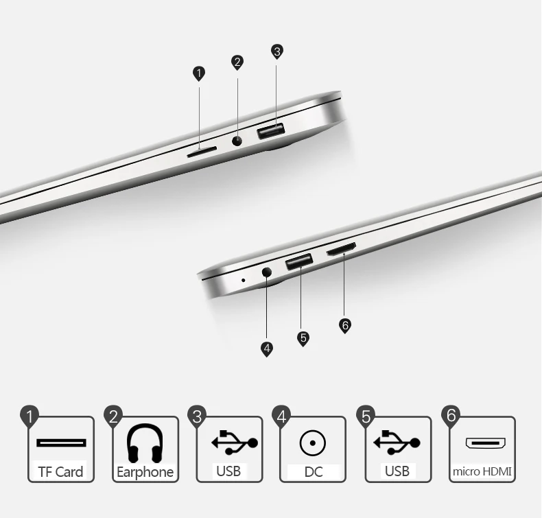 12 Inch 1600 x 900 laptop Intel Cherry Taril Z8350 2GB DDR3L 64GB eMMC Notebook Jumper EZbook 2se ultrabook Windows 10 OS BT4 (11)