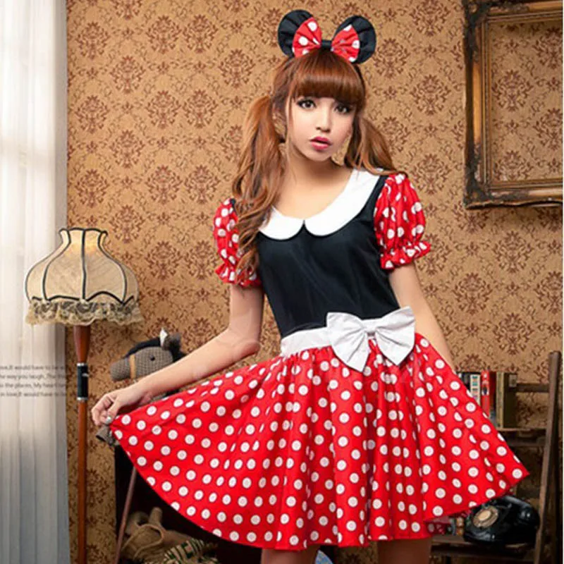 Cute Girls Dress Minnie Mouse Women Dresses Halloween Party Costume Dance Leotard Mickey Cosplay Dots Dancewear For Girl C076
Cute Girls Dress Minnie Mouse Women Dresses Halloween Party Costume Dance Leotard Mickey Cosplay Dots Dancewear For Girl C076