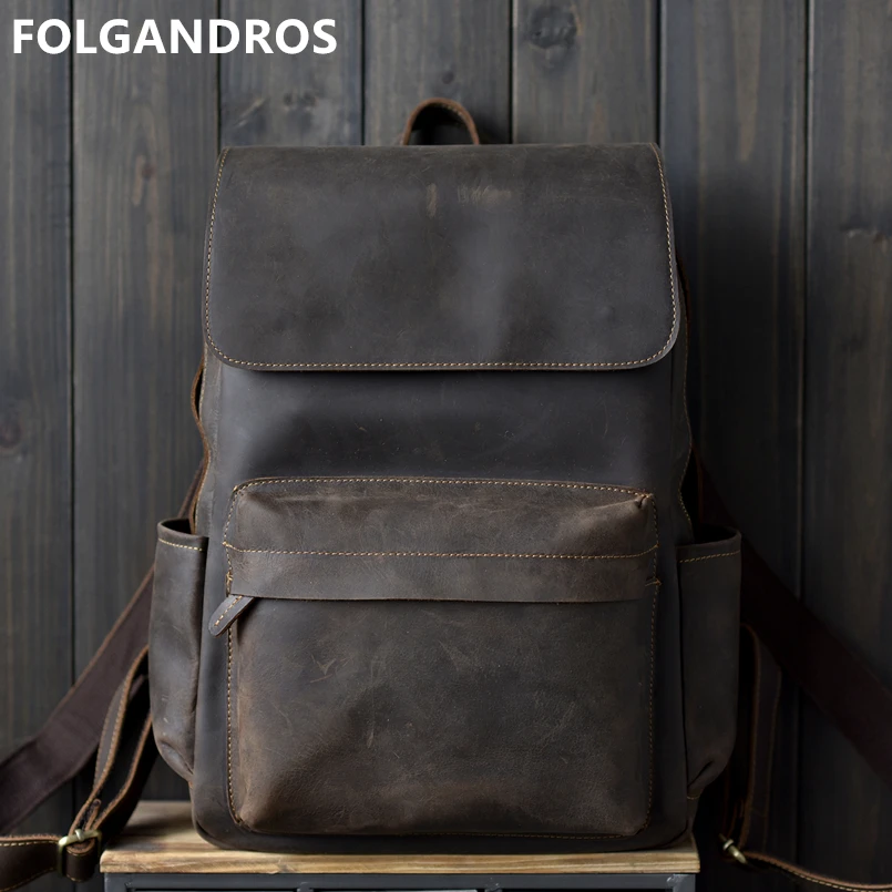 Men's Backpack Genuine Cow Leather Brand Designer Handmade Vintage Classic Casual Backpack Motorcycle Cowhide Shoulder Bag Bolsa
Men's Backpack Genuine Cow Leather Brand Designer Handmade Vintage Classic Casual Backpack Motorcycle Cowhide Shoulder Bag Bolsa