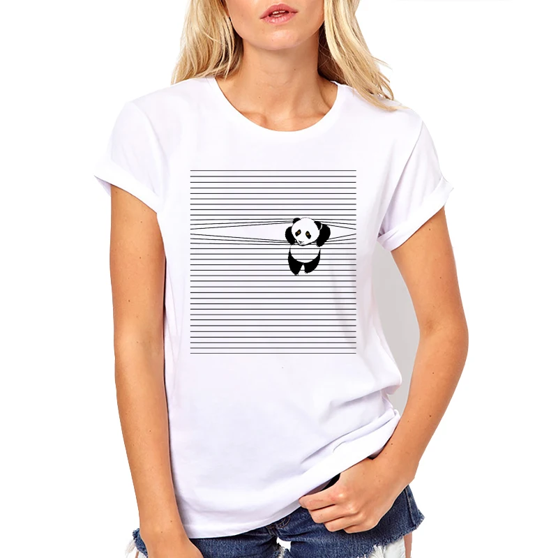 Casual white Short-sleeve panda climb Print fashion O-neck animal comfortable t-shirt Cute design Summer popular printed Style
Casual white Short-sleeve panda climb Print fashion O-neck animal comfortable t-shirt Cute design Summer popular printed Style