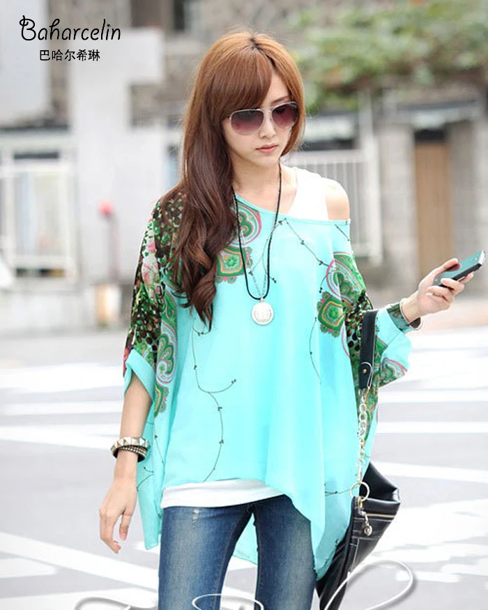 Baharcelin Plus Size 5XL 6XL Woman Girl Vestidos Summer Blouse Batwing Sleeve Casual Women Blouse Chiffon Beach Clothing
Baharcelin Plus Size 5XL 6XL Woman Girl Vestidos Summer Blouse Batwing Sleeve Casual Women Blouse Chiffon Beach Clothing