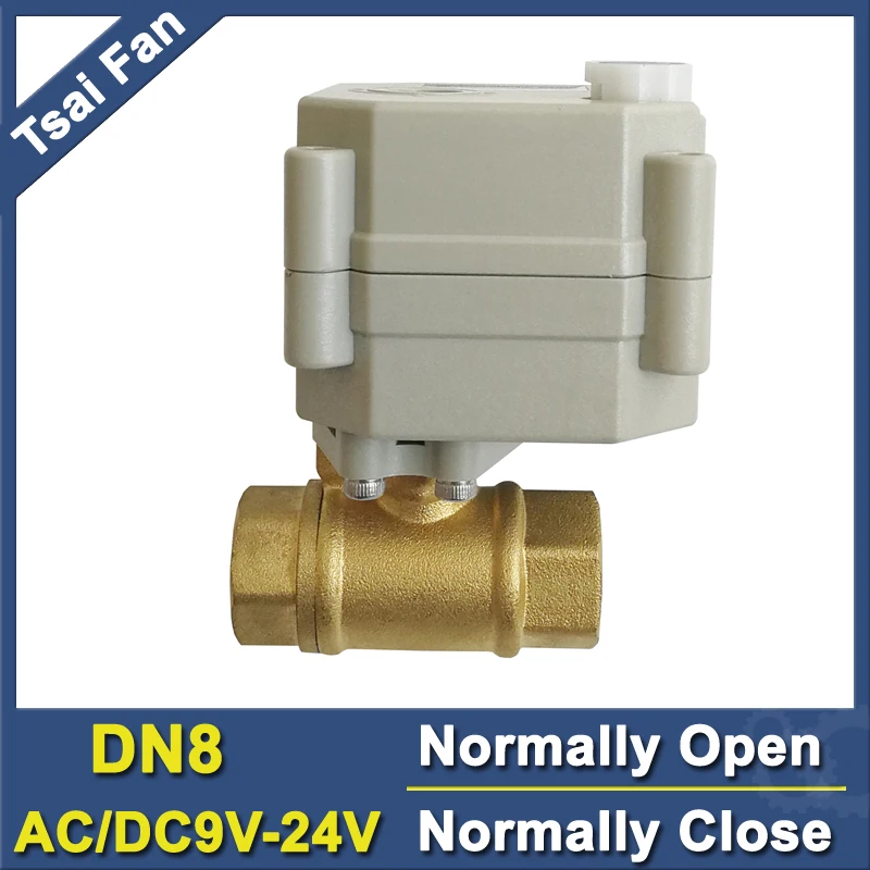 1/4'' (DN8) AC/DC9V-24V 2 Way Brass Actuated Water Valve Normally Open/Close Valve With Manual Override Metal Gear
1/4'' (DN8) AC/DC9V-24V 2 Way Brass Actuated Water Valve Normally Open/Close Valve With Manual Override Metal Gear