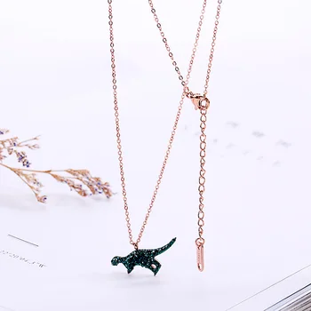 Necklace Gothic Tyrannosaurus Rex Dinosaur Pendant Charm Necklace Dragon Stainless Steel Collares Silver Rose Gold Jewelry
Necklace Gothic Tyrannosaurus Rex Dinosaur Pendant Charm Necklace Dragon Stainless Steel Collares Silver Rose Gold Jewelry