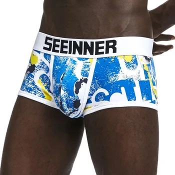 17 Styles SEEINNER Brand Underwear Men Boxers Shorts Print Men Sexy Cueca Boxer Cotton Fashion Convex Pouch male/gay Underpants
17 Styles SEEINNER Brand Underwear Men Boxers Shorts Print Men Sexy Cueca Boxer Cotton Fashion Convex Pouch male/gay Underpants
