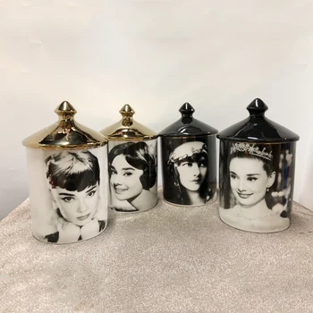 Audrey Hepburn Design Candle Holders Candelabra Home Decoration Ceramic Jar Jewelry Storage Cup Morocco Decor Mumluk
Audrey Hepburn Design Candle Holders Candelabra Home Decoration Ceramic Jar Jewelry Storage Cup Morocco Decor Mumluk