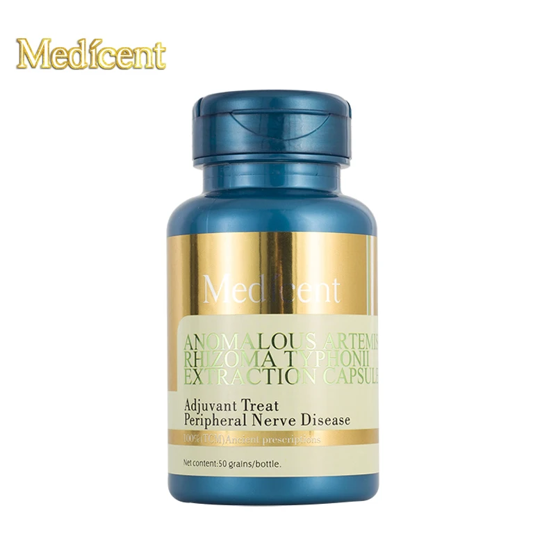 Medicent Anomalous Artemisia Rhizoma Typhonii Extraction Capsule, Adjuvant Treat Peripheral Nerve Disease, Cure paralysis, 50pcs
Medicent Anomalous Artemisia Rhizoma Typhonii Extraction Capsule, Adjuvant Treat Peripheral Nerve Disease, Cure paralysis, 50pcs