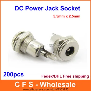 200pcs 2.1mm x 5.5mm DC Power Adapter Female Plug Jack Panel Mount Connector Socket Adaptor Fedex / DHL Free shipping
200pcs 2.1mm x 5.5mm DC Power Adapter Female Plug Jack Panel Mount Connector Socket Adaptor Fedex / DHL Free shipping