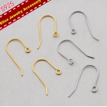 50Pairs/Lot S925 Sterling Silver Earrings Hooks Accessory Women DIY Handmade Earrings Jewelry Components Silver&Gold Color
50Pairs/Lot S925 Sterling Silver Earrings Hooks Accessory Women DIY Handmade Earrings Jewelry Components Silver&Gold Color