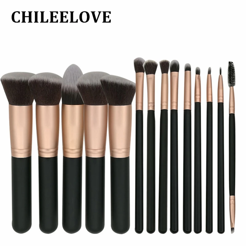 CHILEELOVE 14 Pcs/Set Golden Base Cosmetics Makeover Makeup Brushes Kit For Foundation Blending Blush Eyeshadow Cosmetic Tool
CHILEELOVE 14 Pcs/Set Golden Base Cosmetics Makeover Makeup Brushes Kit For Foundation Blending Blush Eyeshadow Cosmetic Tool