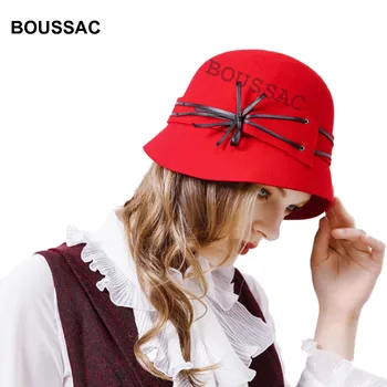 Wool Felt Fedora Hat Women Vintage Cloche Cap Fedoras Wide Brim Elegant Bow Hats Red For Autumn Winter Lady Church Caps KNAH25
Wool Felt Fedora Hat Women Vintage Cloche Cap Fedoras Wide Brim Elegant Bow Hats Red For Autumn Winter Lady Church Caps KNAH25