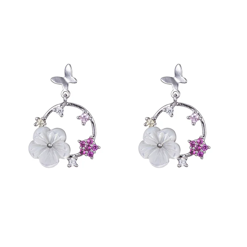 New Hot Fashion 925 Sterling Silver Shell flower Earrings for Women Girls Gift Fashion Statement Jewelry
New Hot Fashion 925 Sterling Silver Shell flower Earrings for Women Girls Gift Fashion Statement Jewelry