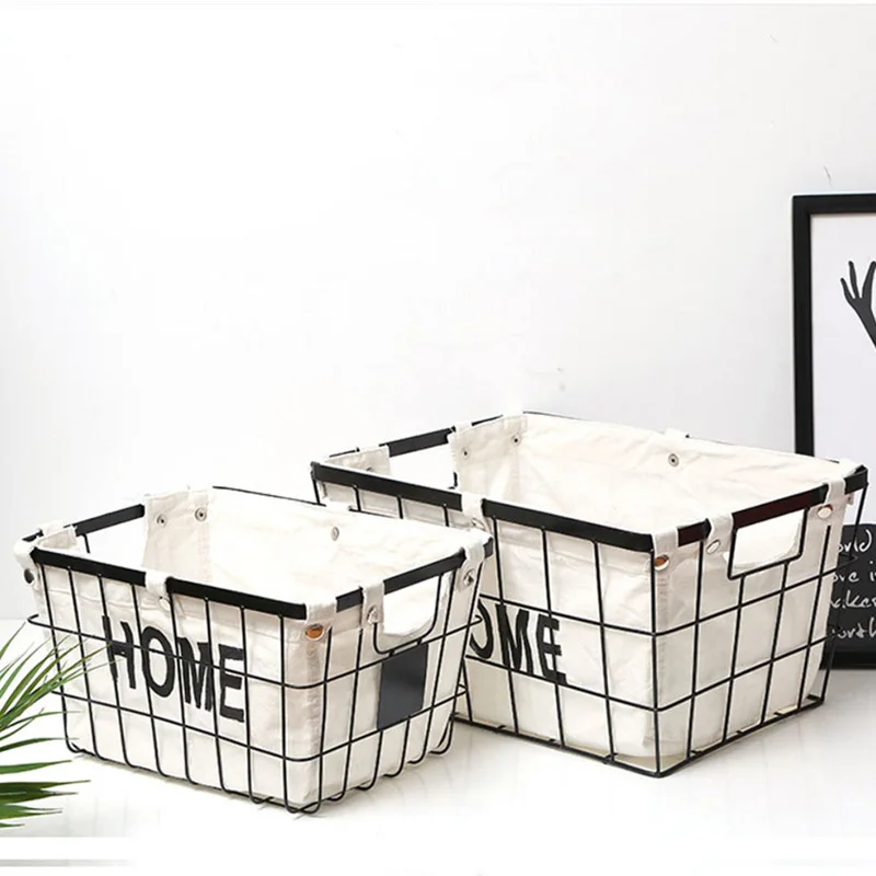 Baffect Set of 2 Iron Storage Baskets With Washable Liner Storage Organizer Holder for Sundries Clothes Food Home Organization
Baffect Set of 2 Iron Storage Baskets With Washable Liner Storage Organizer Holder for Sundries Clothes Food Home Organization
