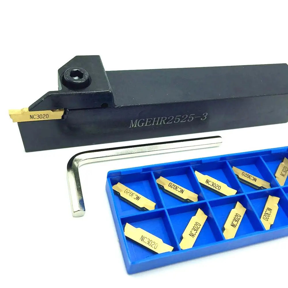 MGEHR1010 MGEHR1212 MGEHR1616 MGEHR2020 MGEHR2525 External Grooving Tool Holder Carbide Inserts Lathe Turning Parting Tool Set
MGEHR1010 MGEHR1212 MGEHR1616 MGEHR2020 MGEHR2525 External Grooving Tool Holder Carbide Inserts Lathe Turning Parting Tool Set